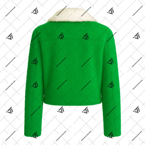 Vêtements de sororité Iota Phi Lambda grecs personnalisés veste zippée en fausse fourrure brodée accessoires grecs - Product Image 2