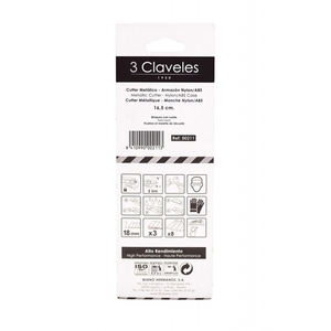 Tagliametallo con 3 lame e ruota 165x18 mm. (3 Claveles 00211) - Product Image 3