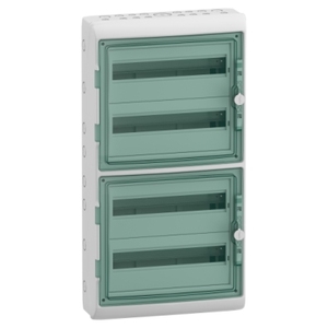 Per SCHNEIDER ELECTRIC 13437 Contenitore Modulare Mureva con 4x18 Moduli e Morsetti di Terra e Neutro - Product Image 1