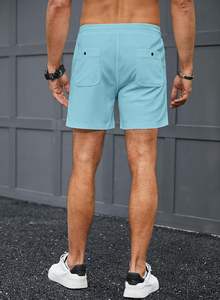 Short de course actif de qualité supérieure pour hommes Style décontracté Poches Décoration 100% coton Logo avant écologique Short de sport OEM - Product Image 2