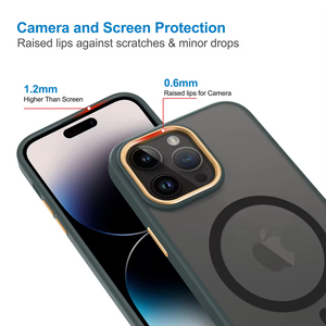 Ốp điện thoại TPU PC hợp kim viền bảo vệ camera cho <span class=keywords><strong>iPhone</strong></span> 15 Pro Max, trong suốt, nam châm, chống sốc, kim loại, dành cho <span class=keywords><strong>iPhone</strong></span> 16 Pro Max - Product Image 4
