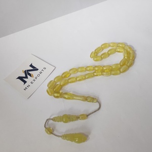 Modelo de Tasbih de Resina Natural, Islámico Musulmán, Ecológico, Pintado a Mano, con Forma de Conejo Ángel, Cuentas de Oración - Product Image 1