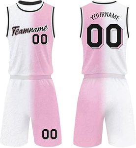 ชุดเครื่องแบบบาสเก็ตบอลแห้งเร็วพิมพ์ซ้ำได้ชุดเสื้อเจอร์ซีย์ย้อนยุคสำหรับนักศึกษาฤดูร้อน - Product Image 1