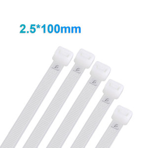 Bridas de nailon 66 autoblocantes ecológicas, paquete de 100 unidades de 16 lb, 2.5*100mm, 12mm de ancho, en bolsa - Product Image 5