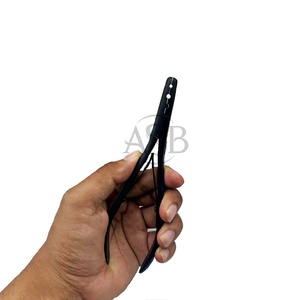 Pince de suppression de micro perles noir mat pour extensions de cheveux à pointe nano Logo personnalisé multifonctionnel en acier inoxydable durable - Product Image 3