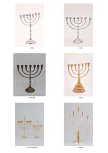 Portavelas de Metal Menorah regalo religioso Menorah latón pulido siete brazos portavelas hecho a mano disponible decoración del hogar - Product Image 2