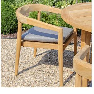 Silla apilable de madera de teca estadounidense, hecha en Indonesia, muebles de madera maciza - Product Image 1