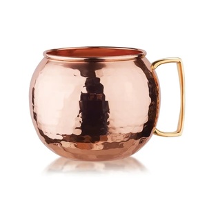 Hammered Pure Copper Moscow Mule Mug Made in India <b>Bulk</b> Quantity High Quality Vintage Modern Export Usage Home Hotel Restaurant - Product Image 3