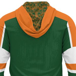 Sudadera con capucha 100% algodón con cremallera, personalizada, talla grande, unisex, primavera, con logo bordado, forro de punto estampado - Product Image 6