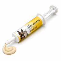 Gel multivitaminé pour animaux de compagnie avec logo personnalisé, pâte nutritive quotidienne, supplément de bien-être pour chiens et chats, oméga 3, vitamines A, D3, E, B12, seringue de 30 ml