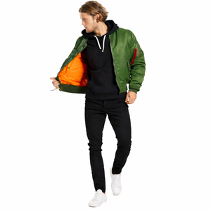 <b>Mens</b> Fashion <b>Jacket</b> Causal Slim Fit Bomber <b>Jackets</b> Letterman Wool Bomber <b>Jacket</b> for <b>Men</b> - Product Image 1