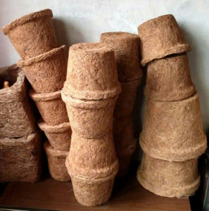 Pots plantés en fibre de coco écologique de qualité supérieure pour prospérer disponibles dans un beau style lotus bleu - Product Image 2