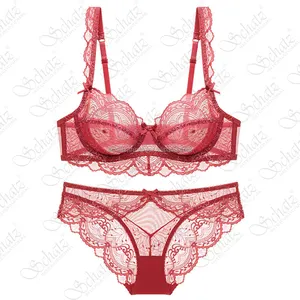 Women's Sexy Lace Embroidered Bras Full Coverage Unlined Underwire