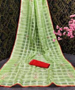 Lehenga en mousseline de soie en satin le plus choisi: ensemble gracieux pour des événements spéciaux artisanat exquis pour le style - Product Image 1