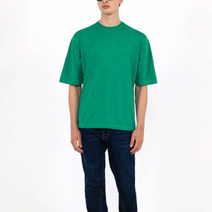 เสื้อยืดผู้ชายผ้าฝ้าย100% สั่งทำทรงหลวมพิมพ์ลายสตรีทแวร์เฮฟวี่เวท245GSM เปล่าคุณภาพสูง - Product Image 2