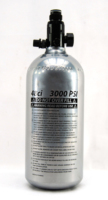 Bouteille HPA en aluminium 62ci 4500psi pour réservoir 3000psi, sortie réglable, double disque de sécurité, manomètre 5000psi, certifiée CE/DOT