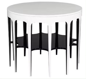 Nouveau support de couleur blanche de concepteur de fantaisie de luxe conception personnalisée table basse de Console centrale de Console de style unique - Product Image 1