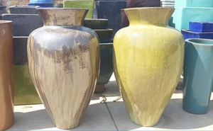 [Ruby Linh] - Macetas y jardineras de cerámica grandes para exterior/interior, decoración para jardinería/hogar, venta al por mayor - Product Image 5