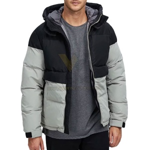 Veste à bulles chaude d'hiver personnalisée Zip Upp Neck Bubble Jacket Down Jacket Plus Size pour la vente en ligne - Product Image 1