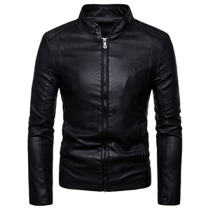 Fashionable Customized Brown <b>Sheepskin</b> Leather Vintage Windproof Eco-Friendly Genuine Leather Bomber <b>Jacket</b> for Men - Product Image 4
