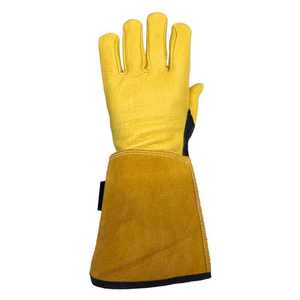 Prix de gros Meilleurs gants de soudage en cuir de qualité supérieure Arrivée Résistance à la chaleur Gants de sécurité raisonnables Résistance à la chaleur personnalisée - Product Image 1