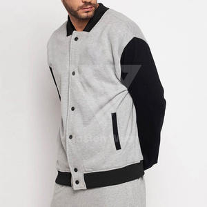 แจ็กเก็ตเบสบอลผ้ากำมะหยี่ปักลายสำหรับผู้ชายคอตั้งสไตล์สตรีทแวร์ - Product Image 5