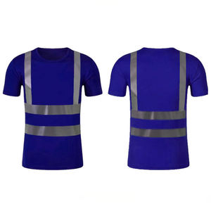 Camiseta de alta visibilidad con cinta reflectante para uso en construcción, fábrica e industria. - Product Image 5