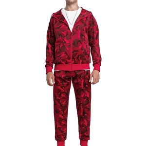 Nouveaux ensembles de survêtements en molleton 100% coton uni, camouflage, avec fermeture éclair, de qualité supérieure, différents styles, à prix abordable, service OEM - Product Image 1