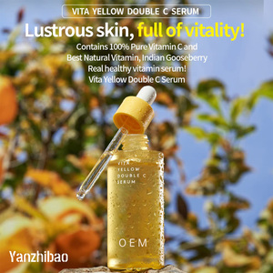 Sérum Double C avec 9 vitamines essentielles et acide hyaluronique de groseille indienne pour nourrir et raffermir la peau du visage - Product Image 2