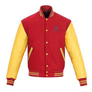 Nouveauté Vestes universitaires en laine personnalisées avec broderie en chenille Streetwear vintage Style baseball Manches en cuir à patchs - Product Image 1