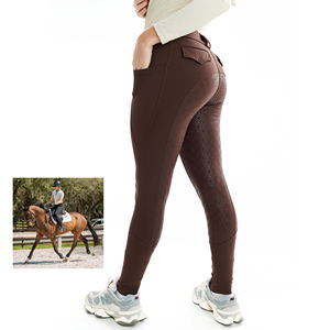  Pantalones de Equitación Personalizados para Mujer, Leggings de Montar a Caballo con Bolsillo, Ideales para Deportes Ecuestres - Product Image 1