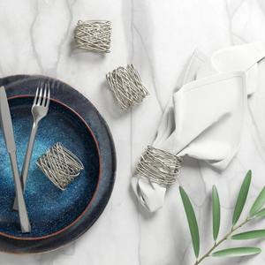 Anneau de serviette en fil métallique moderne, porte-serviettes décoratif pour tables à manger, fêtes, événements, mariages, divertissements à domicile, mise en place de buffet - Product Image 3