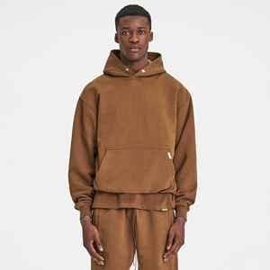 เสื้อกันหนาวผ้าฝ้ายมีฮู้ด460 GSM เฮฟวีเวตเสื้อกันหนาวผ้านุ่มปรับแต่งได้ - Product Image 2