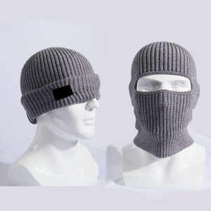 Pasamontañas Personalizado OEM 2 en 1, Gorro de Punto para Esquí, Cortavientos, para Motocicleta, con Logotipo, para Ciclismo - Product Image 2