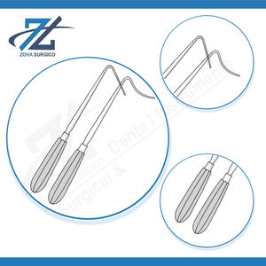 Jackson Burrows Manual Hand Retractor 225mm Long Narrow Curve 13mm <b>Blade</b> Reusable <b>Surgical</b> Stainless Steel Made in Pakistan - Product Image 4