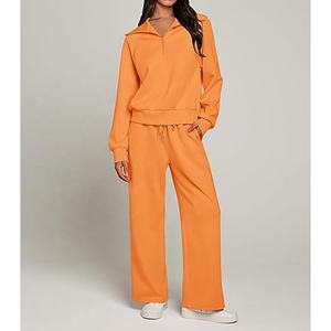 Ensemble de survêtement pour femmes, deux pièces, sweat-shirt et jogging en polaire, tenue décontractée et athlétique pour la salle de sport, la course à pied, vêtements d'hiver - Product Image 6