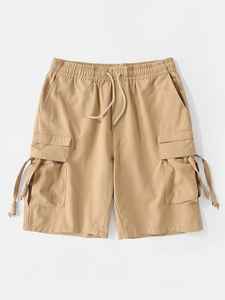 กางเกงขาสั้นแบบเย็บสีสำหรับผู้ชายกางเกงตัวเล็กกางเกงขากว้างสำหรับยิมของผู้ชาย - Product Image 4