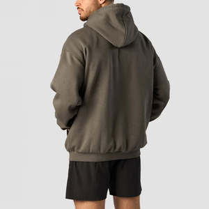 2025 vente en gros à capuche pour homme hommes sweats à capuche sweat décontracté couleur unie homme à capuche pour homme respirant Logo personnalisé et Design - Product Image 2