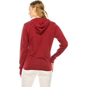 Ensemble de chandails à capuche unisexe avec fermeture éclair pour femmes, vente en gros, OEM - Product Image 6