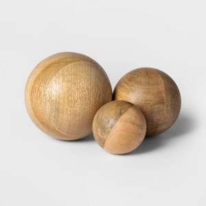 Vente en gros Boules décoratives rondes en bois, résine, verre, métal, centre de table artisanal fait à la main, orbes pour intérieurs de maison modernes - Product Image 6