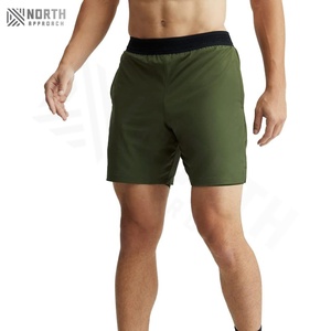 Pantalones Cortos Deportivos Personalizados para Hombre, Tendencia 2025, Alta Calidad, Secado Rápido, Tela de Poliéster/Algodón, Cintura Elástica - Product Image 4