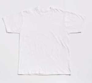 Camiseta de punto de algodón pesado para hombre en blanco personalizada de talla grande Casual cuello redondo manga corta diseño transpirable cómodo - Product Image 5