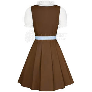 Manufacturer's Professional Women's Custom Designed Mini Dirndls Hot Sale 100% Cotton Mini Dirndls Solid Design Your Own! - Product Image 2