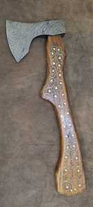 Hacha especial reacondicionada con recubrimiento en polvo verde con Funda de cuero - Product Image 6