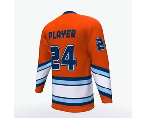 2022 vêtements de sport personnalisés chemises de hockey sur glace uniformes en polyester léger impression de logo personnalisé meilleur design équipement de sport en gros - Product Image 5