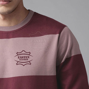 บริการ OEM เสื้อสเวตเชิ้ตฤดูหนาวผู้ชายคุณภาพสูง ผลิตจากผ้าฝ้าย 100% ลายเรียบ สีสันปรับแต่งได้ ดีไซน์ล่าสุด ขายส่ง - Product Image 4