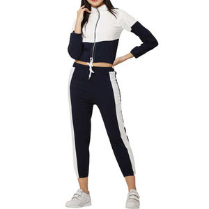 Pantalones Deportivos Unisex Personalizados con Bolsillos, Pantalones Deportivos Azules con Rayas Laterales Blancas, Cintura Elástica con Cordón, Estilo Casual - Product Image 3