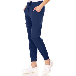 New Style Four-Pocket Jogger Scrub <b>Pants</b> With Full Elastic Drawstring Waistband 4-Way <b>Stretch</b> <b>Cargo</b> Nurses-OEM Model Available - Product Image 5