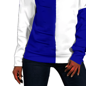 Sudadera de invierno para mujer, suéter con hombros descubiertos inspirado en la Hermandad griega, mangas largas caídas, técnicas de lavado ácido impresas para mujer - Product Image 5