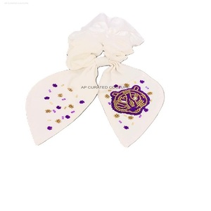 Customized Trendy Beaded <b>Scrunchies</b> Taylor Swift <b>Hair</b> Accessory Indian Hand Embroidery <b>Scrunchies</b> Seed Beaded <b>Scrunchies</b> - Product Image 4